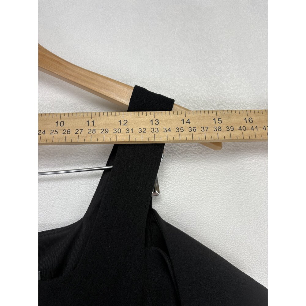 Vince Camuto Plus 16W Black Cold-Shoulder Midi Dress - Picture 10 of 12